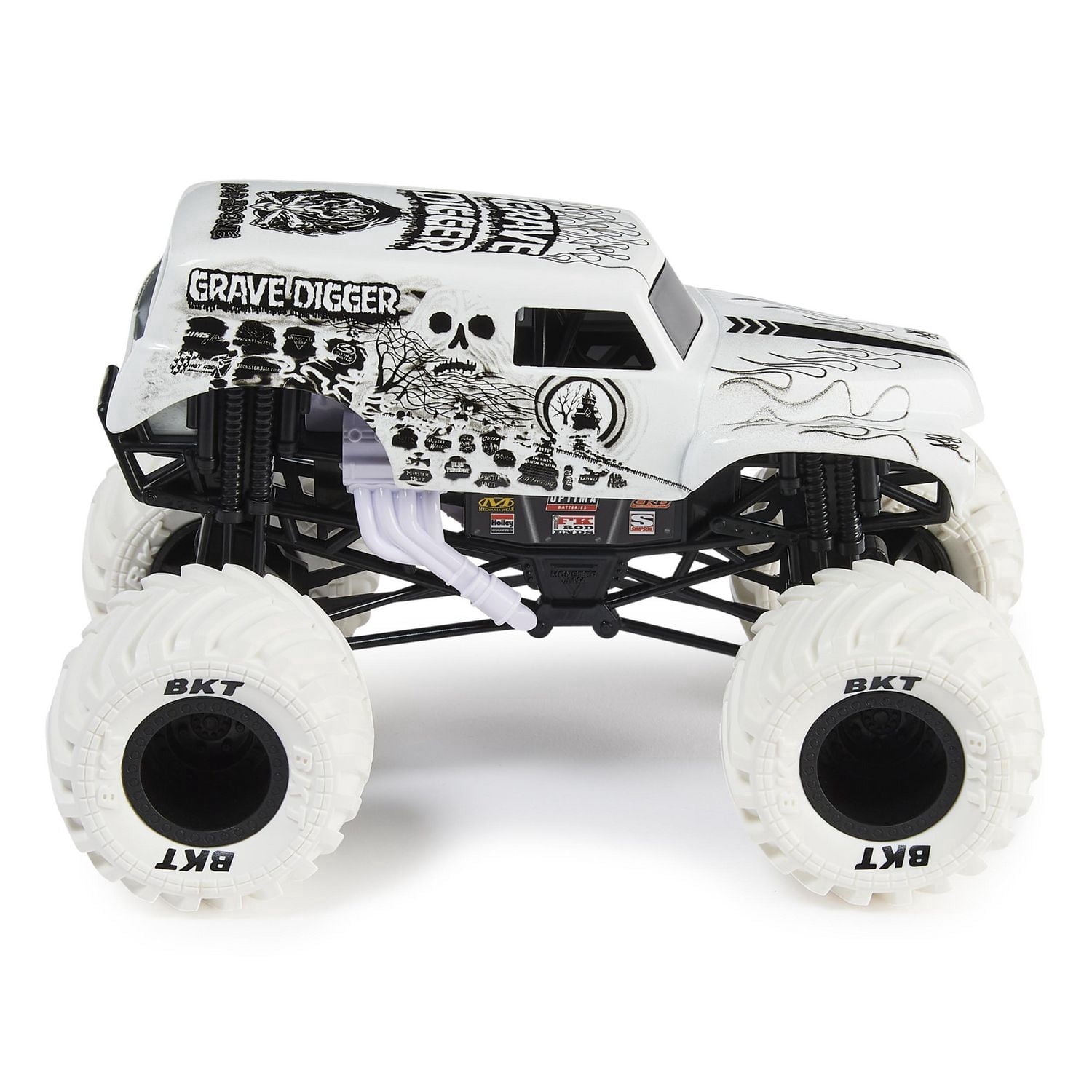 Monster Jam, Official Grave Digger Monster Truck, Collector Die-Cast Vehicle, 1:24 Scale (Purple)