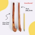 thumbnail image 2 of PETSWORLD Premium 12" Extra Thick Bully Sticks (12 Count) - All-Natural, Odor-Free Dog Chews for Large Dogs | Long-Lasting, 100% Digestible Beef Pizzle Treats, 2 of 8