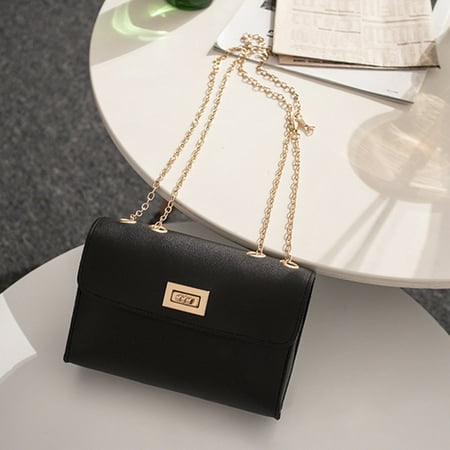 SHOPFIVE 2019 Fashion Simple Small Square Bag Womenand#39;S Designer Handbag High-Quality Pu Leather Chain Mobile Phone Shoulder