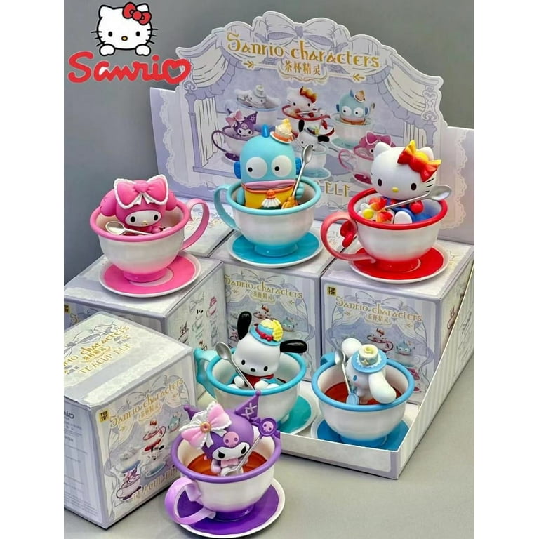 Tea Cup Elf Series Blind Box Figure Pochacco Cinnamoroll Hello