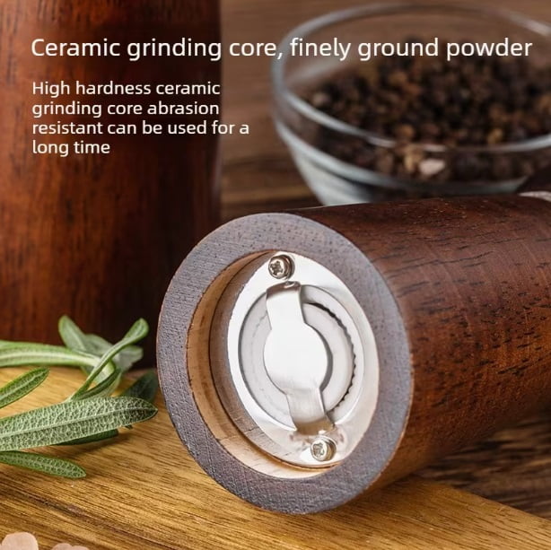 Manual Pepper Grinder - Glass Spice Jar for Home Use - Perfect for Black Pepper, Sea Salt, and Szechuan Peppercorns