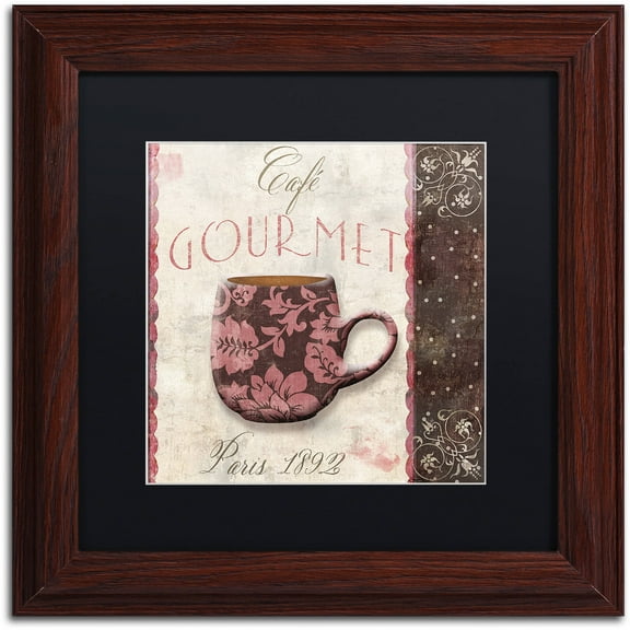 Trademark Fine Art "Patisserie XIII" Canvas Art by Color Bakery Black Matte, Wood Frame