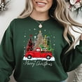 thumbnail image 5 of Vintage Red Truck Christmas Sweatshirt: Festive Holiday Crewneck, 5 of 5
