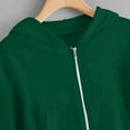 thumbnail image 6 of Savings Mwjwdo Zip Up Hoodies for Big Girls Cropped Long Sleeve Sweatshirts Jackets Kids Trendy Y2k Crop Tops Teen Girls Clothes 2025 Green 13 Years, 6 of 9