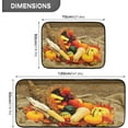 thumbnail image 2 of SKYSONIC Pumpkins Corn Cornucopia Kitchen Rugs Set of 2, Fall Rustic Wood Floor Runner Area Rug Washable Carpet Mat Perfect for Living Room Bedroom Entryway, 2 of 7