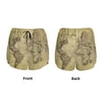 thumbnail image 5 of Haiem Vintage World Map Women's 2 in 1 Running Shorts - Lightweight Athletic Workout Gym Yoga Breathable Sports Shorts Liner with Phone Pockets-Large, 5 of 9