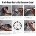 thumbnail image 2 of 2 Pieces Wall Mounted Broom Holder, Stainless Wall Mounted Broom Holder, Wall Mounted Broom Holder With 3 Slots And 4 Hooks, Wall Mounted Broom Holder, 2 of 2