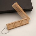 thumbnail image 3 of Chocolate Biscuit Shaped Cartoon Comb Plastic Comb Two-in-one Student Tea Comb Milk Cartoon U8n2, 3 of 7