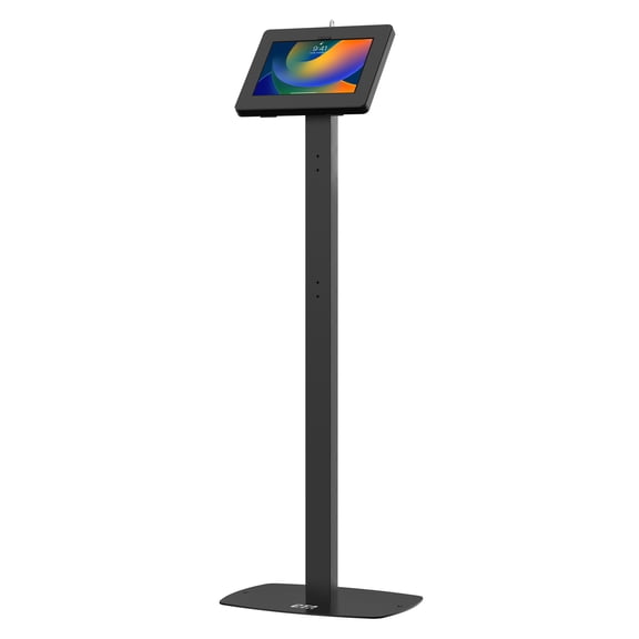 CTA Digital Premium Thin-Profile Floor Stand with VESA Plate and Base (Black)