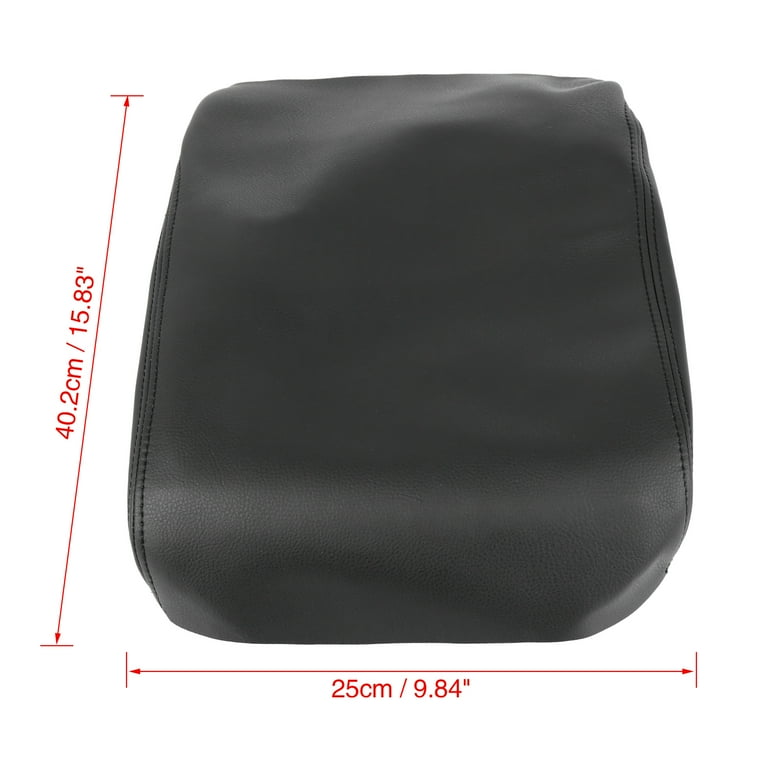 GAWAF Center Console Cover For Honda Pilot (2009-2015) - Armrest Protector, Black PVC Leather, Easy Fit