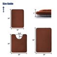 thumbnail image 5 of MAGULA Bathroom Rug Sets 3 Piece,Brown,Non Slip Super Absorbent Soft Bathroom Mats，20"x32",17"x24",Contour 24"x20",for Sink,Tub, Shower and Toilet, 5 of 6