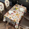 thumbnail image 6 of Pioneer Flower Floral Print Pattern Rectangle Tablecloth 60"x120",Waterproof Polyester Rectangle Table Cloth, Wipeable Spillproof Polyester Tablecloth for Dining, Camping, Indoor and Outdoor, 6 of 6