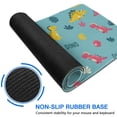 thumbnail image 6 of Long Mouse Pads for Desk,Light Blue Dinosaurs Text Pattern Desk Mats on Top Of Desks, Desk Mouse Pad Extra Large with 3mm Non-Slip Base and Stitched Edge for Gaming,Office,Work,Home 31.5"x11.8", 6 of 6
