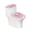 Pink Salamander, variant on HELLHERO Pink Salamander Stylish Polyester Toilet Bowl Cover, Fits All Toilet Shapes, Universal 17x21 Inches Elastic Bottom, Easy to Install