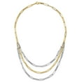thumbnail image 6 of Auriga Fine Jewelry 14K Two-tone Polished Fancy Link Necklace for Women 18.25", 6 of 6