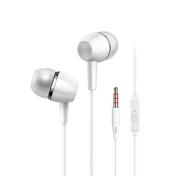 Byujiro 3.5mm Earphones in Ear Wired Earphones HIFI HD Shock Sound Quality Earphones with Microphone for Phone Tablet Laptop Desktop Computer