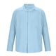 thumbnail image 4 of pstuiky Camisas casuales de manga larga para hombre, Camisa de lino de manga larga con botones y botones de color liso para hombre top de hombre m, 4 of 6