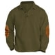 thumbnail image 1 of Blusa y camisa de manga larga con cuello vuelto para hombre, estilo casual, para deportes al aire libre, color liso, blusa de manga larga con cuello vuelto, camisetas de poliéster para hombre, 1 of 6