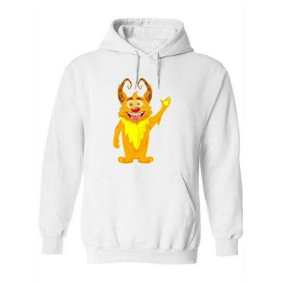Friendly Happy Monster Hoodie Women -Image by Shutterstock, Female XX-Large