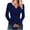 Light Blue(New), variant on PNTUTB Women's Soft V-Neck Long Sleeve Slim Fit Fashion Casual Regular Fit Knit Top