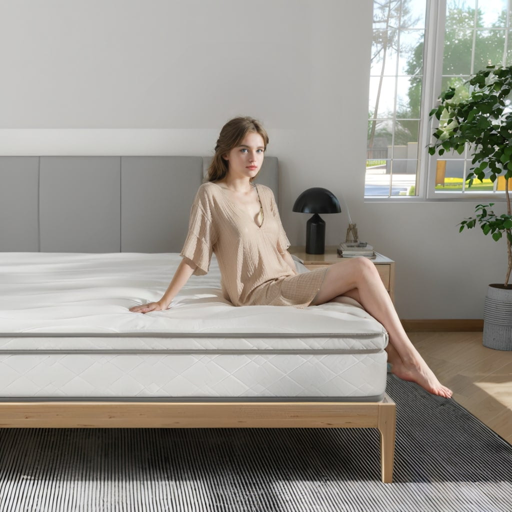 MAYEERTY 12-Inch Hybrid Full Size Mattress with Gel Memory Foam & Individually Wrapped Coils