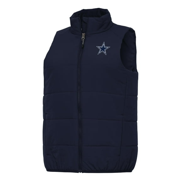 Women's Antigua  Navy Dallas Cowboys Experience Full-Zip Vest