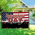 thumbnail image 6 of luoshd Independence Day Decorations Congratulations Independence Day Banner Holiday Party Decorations Hanging Flags Patriotic Decorations Photo Backdrops, 6 of 7