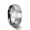 thumbnail image 3 of Blackwald Domed Tungsten Carbide Ring With Wire Brushed Finish Design, 3 of 4