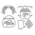 thumbnail image 1 of Troqueles de corte de metal DIY Scrapbooking Plantillas en relieve Tarjeta de papel Rompecabezas Corte, 1 of 9