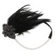 thumbnail image 5 of Diadema de Plumas Elástico Iglesia de Boda Años 20 Gatsby Cuentas Decoración Sunnimix Venda elástica de la mujer, 5 of 8
