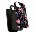 thumbnail image 3 of Gothic Lolita Pink-Black Phone Case for Teens & Women with Metal Chain Design, Matte Finish, Halloween-Friendly Decor - Compatible with iPhone 11/12/13/14/15/16 (Pro Max/Plus), 3 of 9