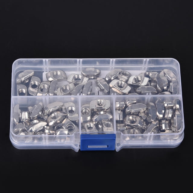 Aluminum Profiles Nut,120pcs T Slot Sliding T Slot Nut Sliding Block Fastener Ultra Responsive
