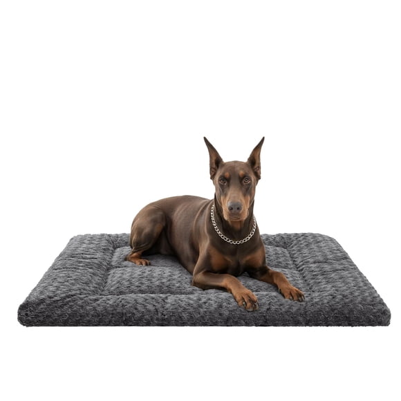 Colchoneta para Cama de Perro Exsnugy Lavable Suave y Esponjosa para Perros Extra Grandes