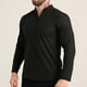 thumbnail image 1 of pstuiky camisetas de manga larga para hombre, Camisa deportiva de entrenamiento fácil para hombre, elástica, de color liso, con cuello en V y manga larga Tops de talla grande para hombre xxl, 1 of 7