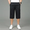thumbnail image 5 of Xysaqa Men's Casual Big & Tall Cargo Shorts Below Knee Loose Fit Multi-Pocket Pants Lightweight Outdoor Work 3/4 Long Shorts 3X 4X 5X 6X Summer Savings, 5 of 8