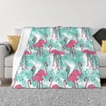 thumbnail image 1 of Fotbe Flamingo Manta de Franela con Estampado, Manta Ultrasuave para Cama, Sofá, Auto, Hipoalergénica y Antibolitas-80"x60", 1 of 6