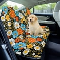 thumbnail image 2 of Drydeepin 60s 70s Groovy Hippie Daisy Car Seat Cover Towel Backseat Rear Bench Towel Seat Covers Non-Slip Universal Fit for Sedan Trucks Van SUV, Automotive Seat Protector, 2 of 7
