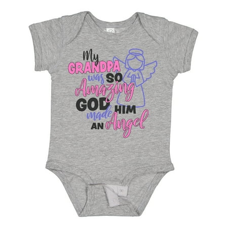

Inktastic My Grandpa Was So Amazing God Made Him an Angel Gift Baby Girl Bodysuit