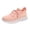 Pink, variant on Vedolay Flats Sneakers Women's Platform Wedge Slip-On Sneakers,Comfortable Sole Round Toe Sneakers,Orange 8