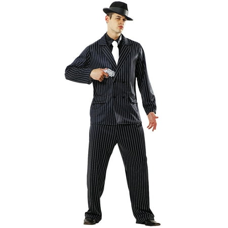 Boo! Inc. Gin Mill Gangster Halloween Costume for Men | Criminal Cosplay & Dress