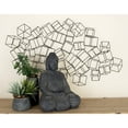 thumbnail image 3 of DecMode Black Metal 3D Layered Wire Cube Geometric Wall Decor, 3 of 13