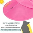 thumbnail image 5 of Dalrosia Women Sun Visor Hats UV Protection Caps Summer Wide Brim Beach Ha, 5 of 7
