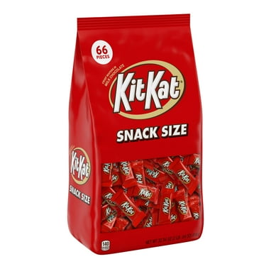 Kit Kat Milk Chocolate Wafer Snack Size Candy, Bag 32.34 oz, 66 Pieces