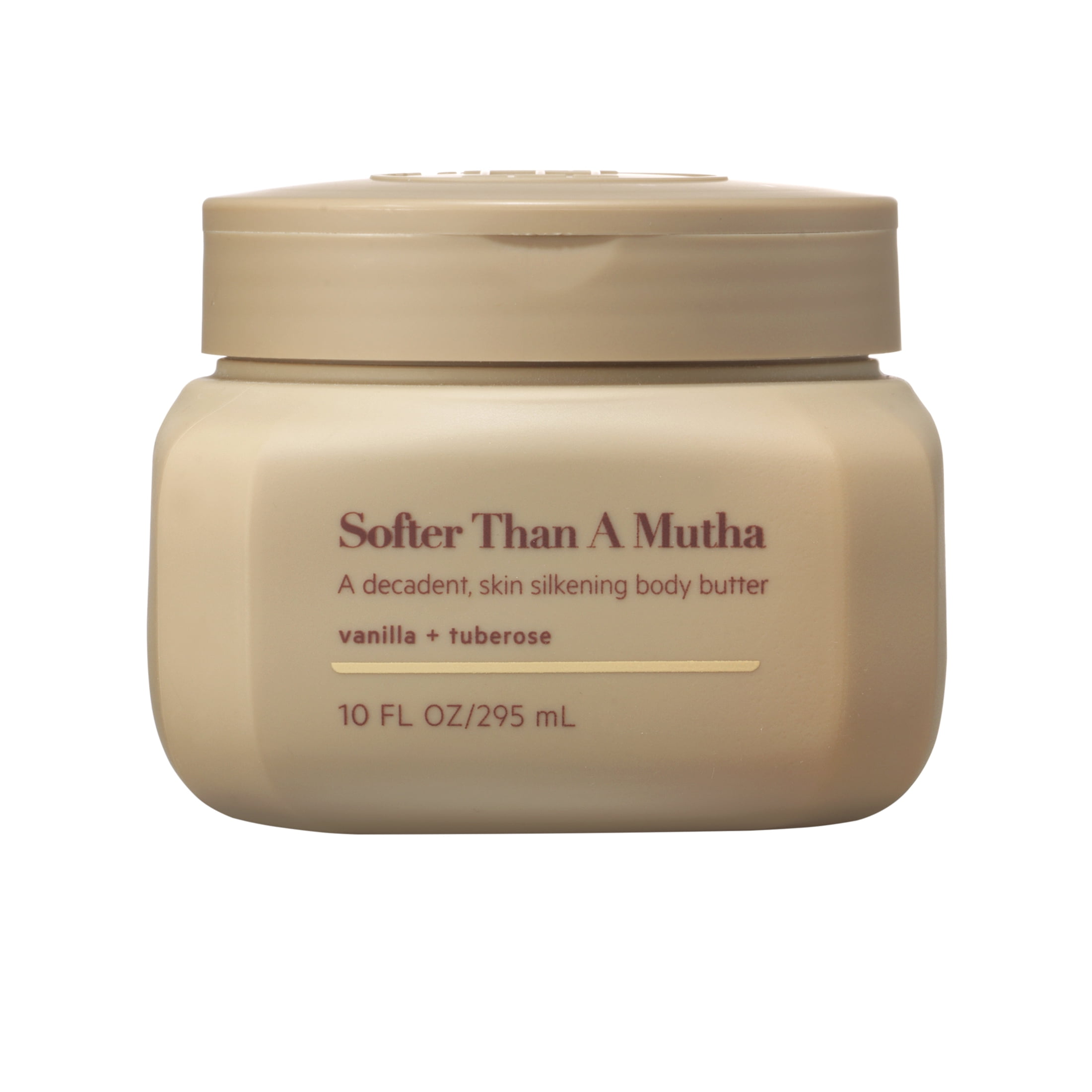 BODY BY TPH Softer Than A Mutha Vegan Softening Body Butter Cream with Shea Butter, Vitamin E & Moringa Oil for Dry Skin | Deep Body Lotion for Women & Men, 10 fl. oz