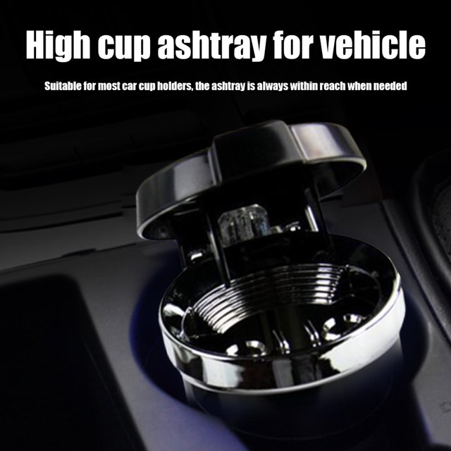 Cenicero portátil multifuncional para tazas de coche soporte fijo de cilindro Ehuebsd de cigarrillo Universal accesorios para vehículos de estilo automático