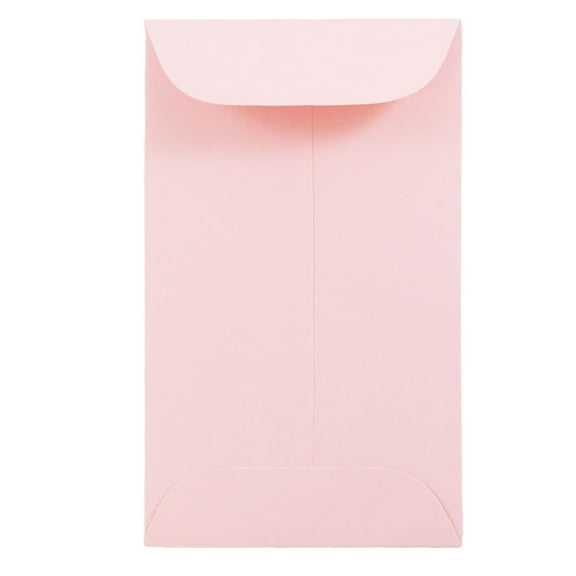 JAM Paper #3 Coin Envelopes, 2.5x4.25, Baby Pink, 1000/Carton