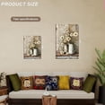 thumbnail image 5 of Framed Rustic Farmhouse Floral Daisy Canvas Wall Art, Farmhouse Bathroom Decor Wall Art Prints Rustic White Daisy Flower Bedroom Pictures Country Flower Wall Decor for Living Room 16x20inch, 5 of 7