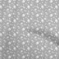 thumbnail image 1 of oneOone Rayon Gray Fabric Floral Craft Projects Decor Fabric Printed By The Yard 56 Inch Wide, 1 of 5
