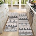 thumbnail image 4 of Kitchen Rugs Sets Of 2,Blue Geometric Triangle Circle Pattern Anti Fatigue Kitchen Mat Rugs Non Slip Washable,Decorative Kitchen Floor Mats for Kitchen,Sink,Laundry,17"X47", 4 of 5