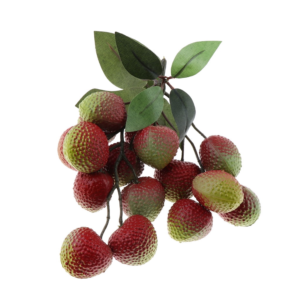1 piece Realistic Artificial Fruits Fake Litchi for Display Fruits
